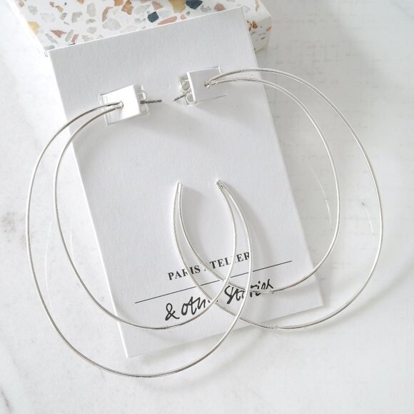 & Other Stories Crescent Hoop Earrings - Picture 1 of 2